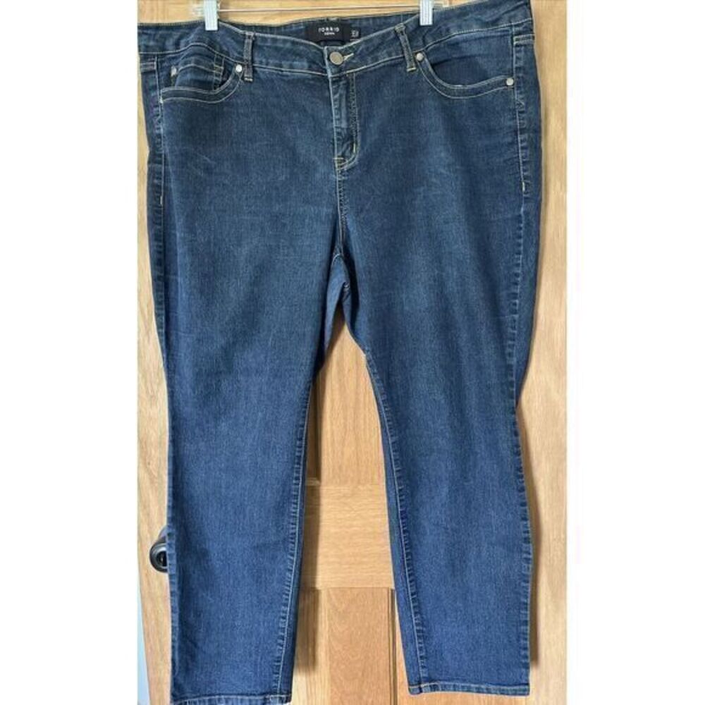 Torrid Denim Women's Jeans Dark Wash Sz 24S Straight Leg 5 Pockets